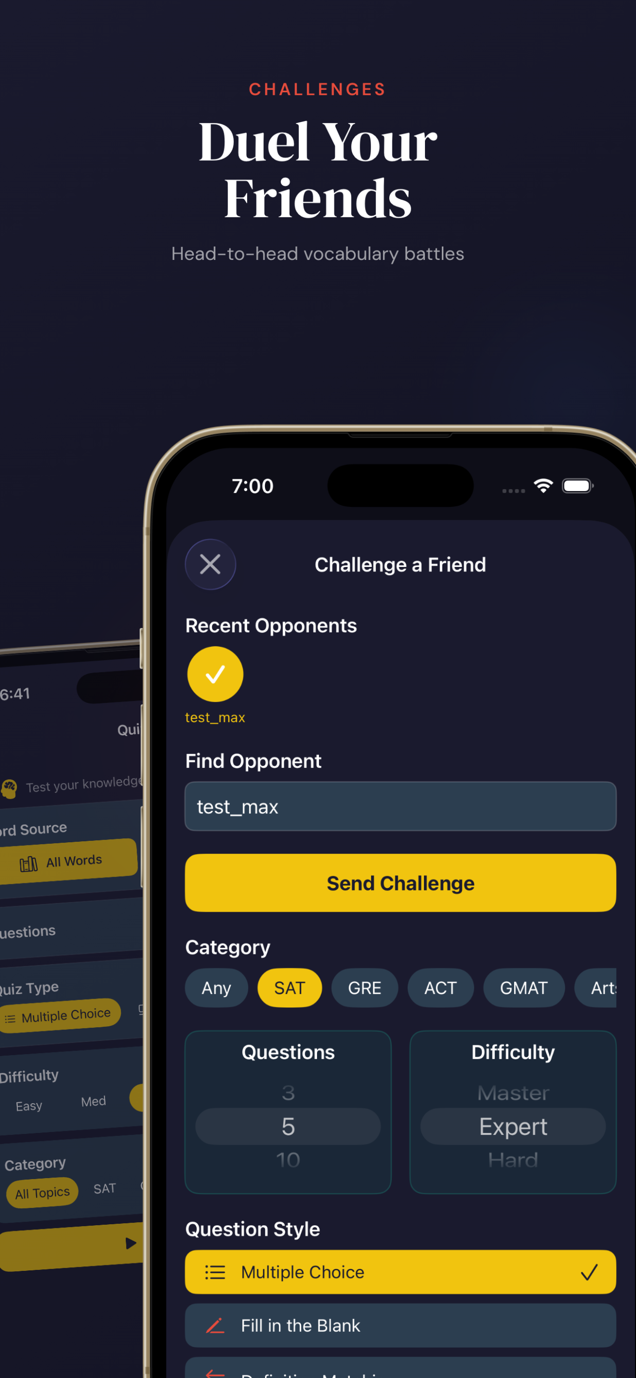 VocabDuel Friend Challenge